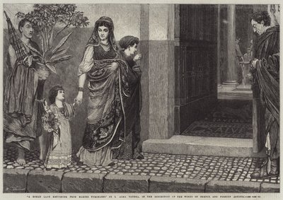 Eine römische Dame kehrt vom Einkaufen zurück von Lawrence Alma Tadema